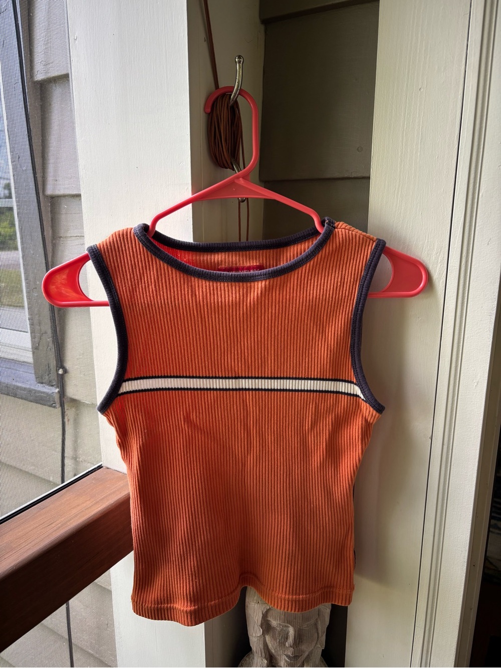 Vintage UNIONBAY Orange Ribbed Tank Top